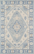 Momeni Anatolia Wool and Nylon Area Rug 2 X 3 Blue