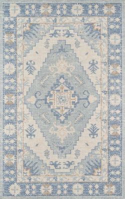 Momeni Anatolia Wool and Nylon Area Rug 2 X 3 Blue