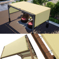 Colourtree 7' W X 7' L Beige Pergola Sun Shade Canopy Replacement Cover Upf50, Commercial Grade 260 Gsm Cloth For Outdoor Patio,