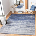 SAFAVIEH Adirondack Collection 4 Square Navy/Grey ADR113E Modern Ombre Non-Shedding Area Rug