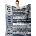 Yamco Wife Gifts From Husband - Gifts For Her Wife 60' X 50' Blankets - I Love You Romantic Gifts For Women - Cool Birthday Gi