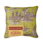 Maison D' Hermine Calais - Celery 100% Cotton Decorative Pillow Cover For Couch Sofa Cushion Covers Bedroom Home Living Room (20