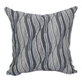 Blazing Needles Square Polyester Jacquard Throw Pillow, 17", Clove Minera