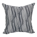Blazing Needles Square Polyester Jacquard Throw Pillow, 17", Clove Minera