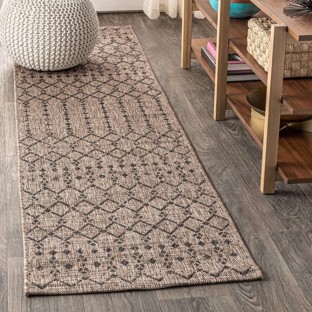 Jonathan Y Smb108D-210 Ourika Moroccan Geometric Textured Weave Indoor Outdoor Area Rug, Bohemian, Rustic, Scandinavian Easy Cle