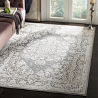 Safavieh Reflection Collection Runner Rug - 2'3'' X 6', Dark Grey & Cream, Vintage Distressed Design, Non-Shedding & Easy Care,