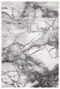 SAFAVIEH Craft Collection Accent Rug - 23 x 4, Grey & Silver, Modern Abstract Design, Non-Shedding & Easy Care, Ideal for High