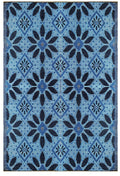 Balajeesusa Outdoor Rug - 6X9, Sky Blue, Grey, Reversible Recycled Plastic Straw Rug Waterproof Outdoor Patio Rugs Clearance Lar