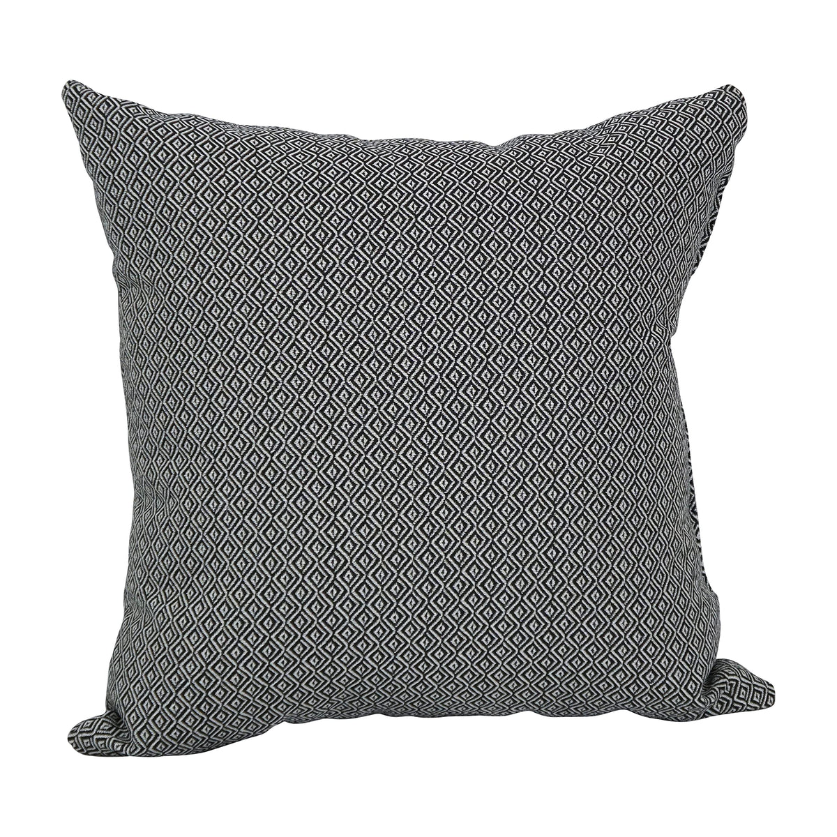 Blazing Needles Square Polyester Jacquard Throw Pillow, 17", Hazeltsb Domino