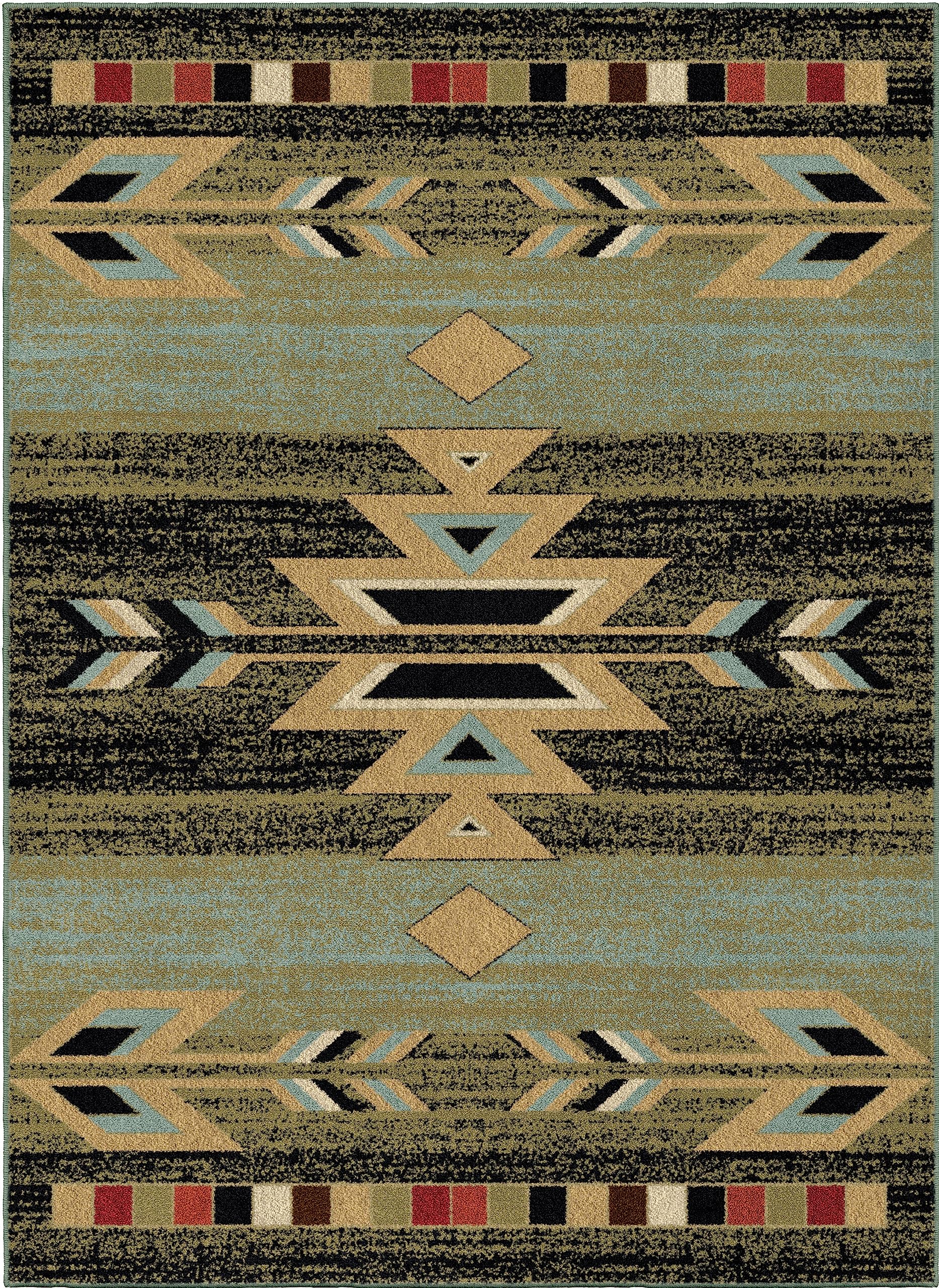 Mayberry Rugs Rio Grande Area Rug, 53x73, Ebony