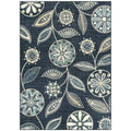 Maples Rugs Reggie Floral Area Rugs for Living Room & Bedroom [Made in USA], 5 x 7, Persian Blue