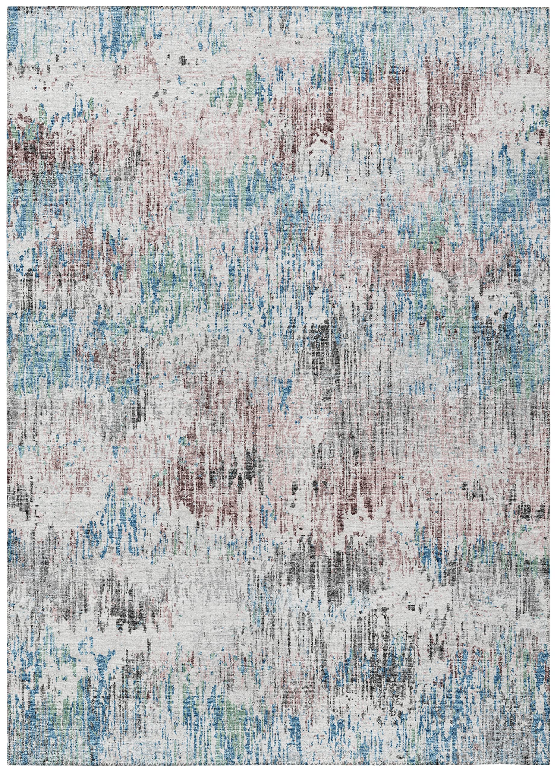 Addison Rugs Indoor/Outdoor Accord Aac31 Multi Washable 8' X 10' Indoor Outdoor Area Rug, Easy Clean, Machine Washable, Non Shedding, Bedroom, Living Room, Dining Room, Kitchen, Patio Rug