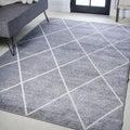 JONATHAN Y SEU102G-3 Cole Minimalist Diamond Trellis Indoor -Area Rug, Geometric, Solid, Diamond, Easy-Cleaning, Bedroom, Dining