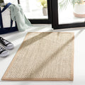 SAFAVIEH Natural Fiber Collection 2 x 3 Marble / Linen NF143B Border Sisal Accent Rug
