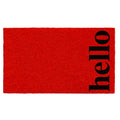 Calloway Mills 102652436Rbb Vertical Hello Doormat, Red/Black, 24' X 36'