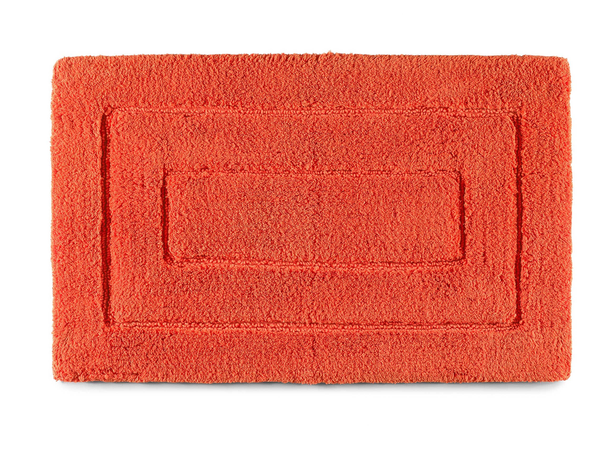 Kassatex Kassa Design Bath Rug, 20 x 32 in, Blood Orange