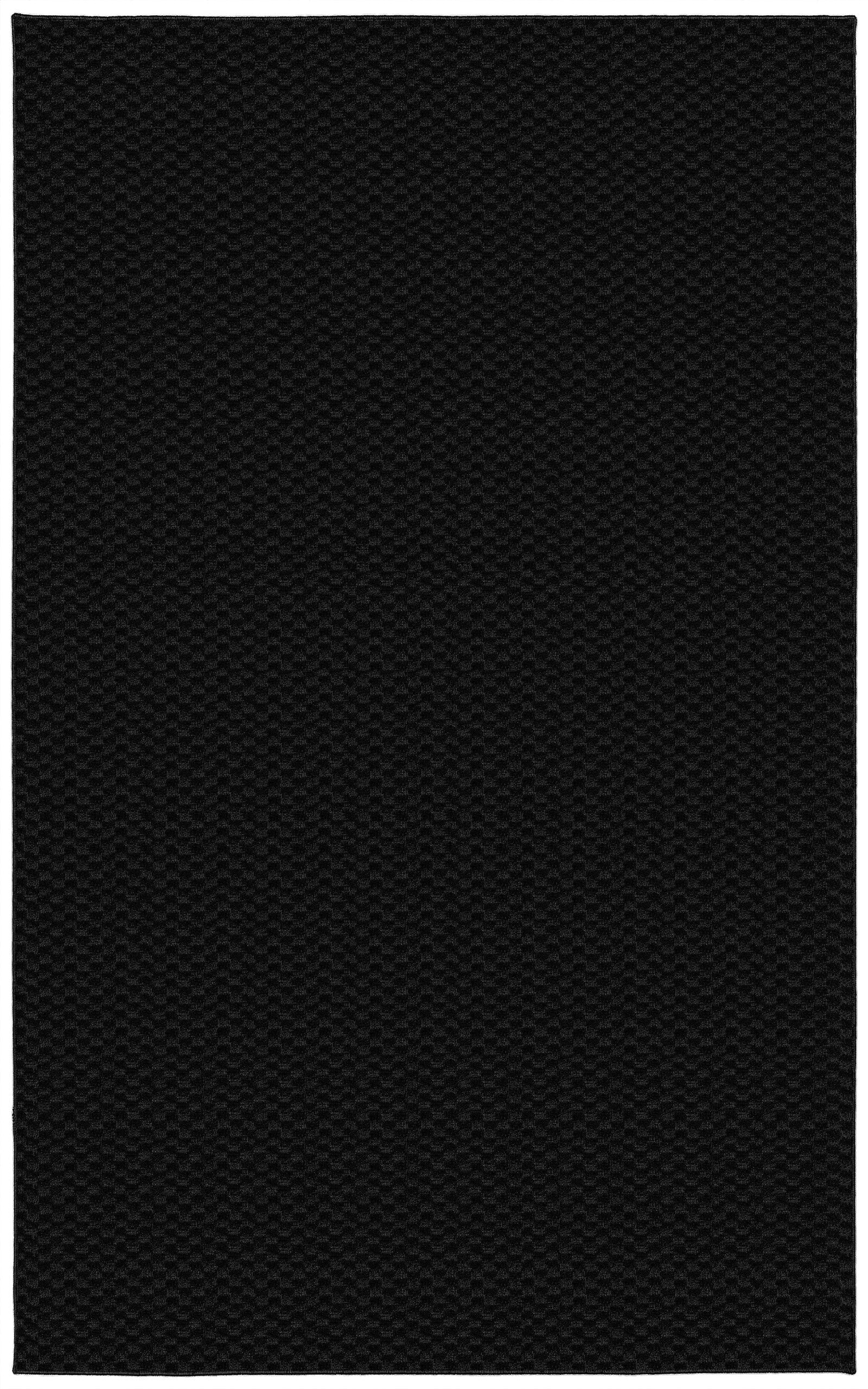 Garland Rug Medallion Black 6 x 9 Skid Resistant Area Rug