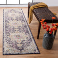 SAFAVIEH Madison Collection Runner Rug - 22 x 8, Black & Gold, Boho Chic Medallion Distressed Design, Non-Shedding & Easy Care