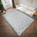 Addison Rugs Safari Asf34 Grey Washable 10' X 14' Indoor Outdoor Area Rug, Easy Clean, Machine Washable, Non Shedding, Bedroom, Entry, Living Room, Dining Room, Kitchen, Patio Rug