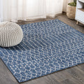 Jonathan Y Smb108B-3Sq Ourika Moroccan Geometric Textured Weave Indoor/Outdoor Area Rug, Bohemian, Scandinavian For Bedroom, Kit