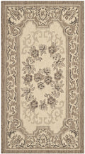 Safavieh Courtyard Collection 2' X 3'7' Cream/Brown Cy7208 Indoor/ Outdoor Waterproof Easy Cleaning Patio Backyard Mudroom Acce