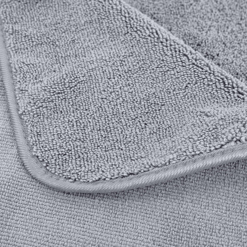 Polyte Microfiber Quick Dry Lint Free Bath Towel, 57 X 30 In, Pack Of 4 (Gray)