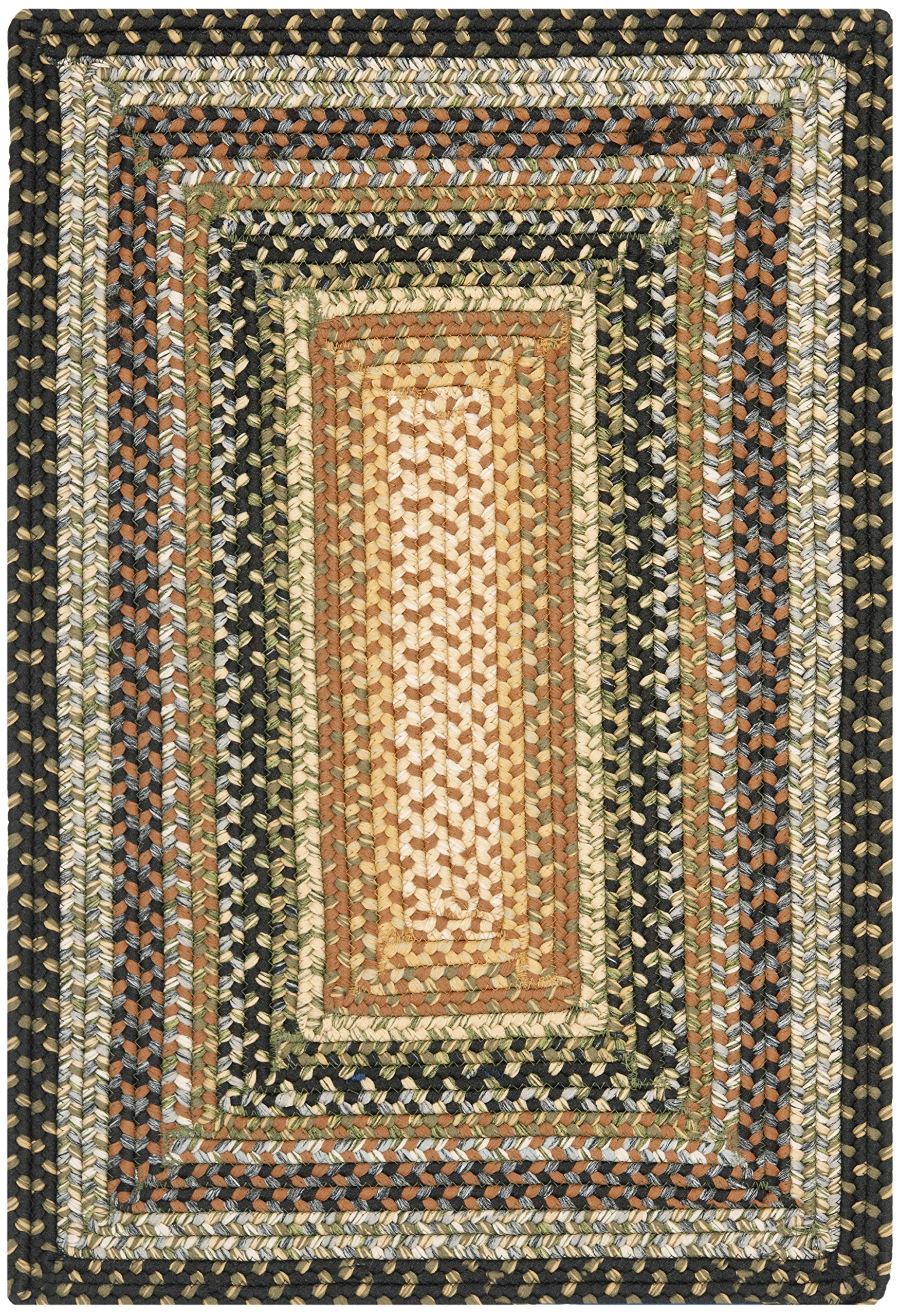 SAFAVIEH Braided Collection 26 x 4 Multi BRD308A Handmade Country Cottage Reversible Accent Rug