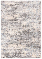 Safavieh Berber Shag Collection 2' x 3' Grey/Cream BER219G Modern Abstract Non-Shedding 1.2-inch Thick Entryway Living Room Foye