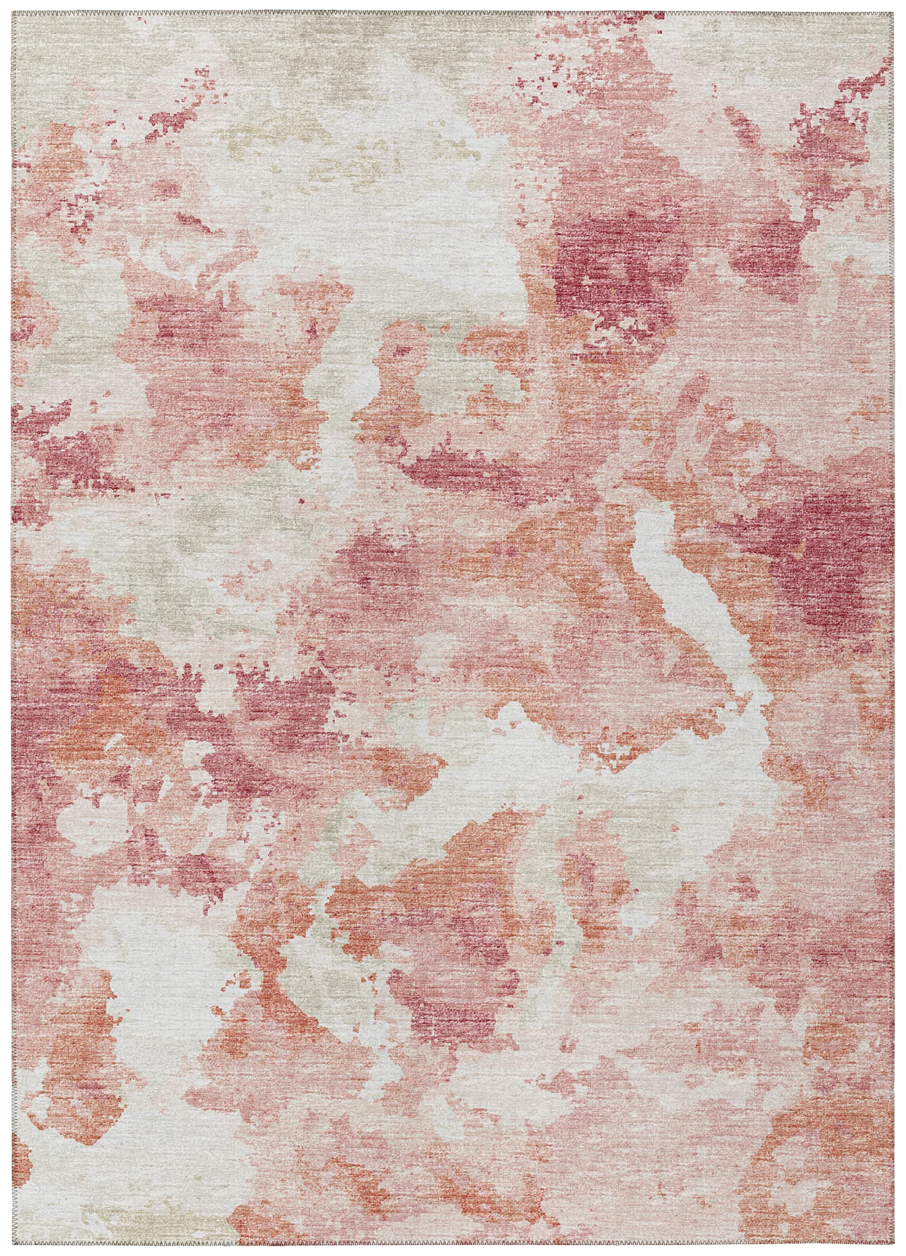 Addison Rugs Indoor/Outdoor Accord Aac32 Pink Washable 3' X 5' Indoor Outdoor Area Rug, Easy Clean, Machine Washable, Non Shedding, Bedroom, Living Room, Dining Room, Kitchen, Patio Rug