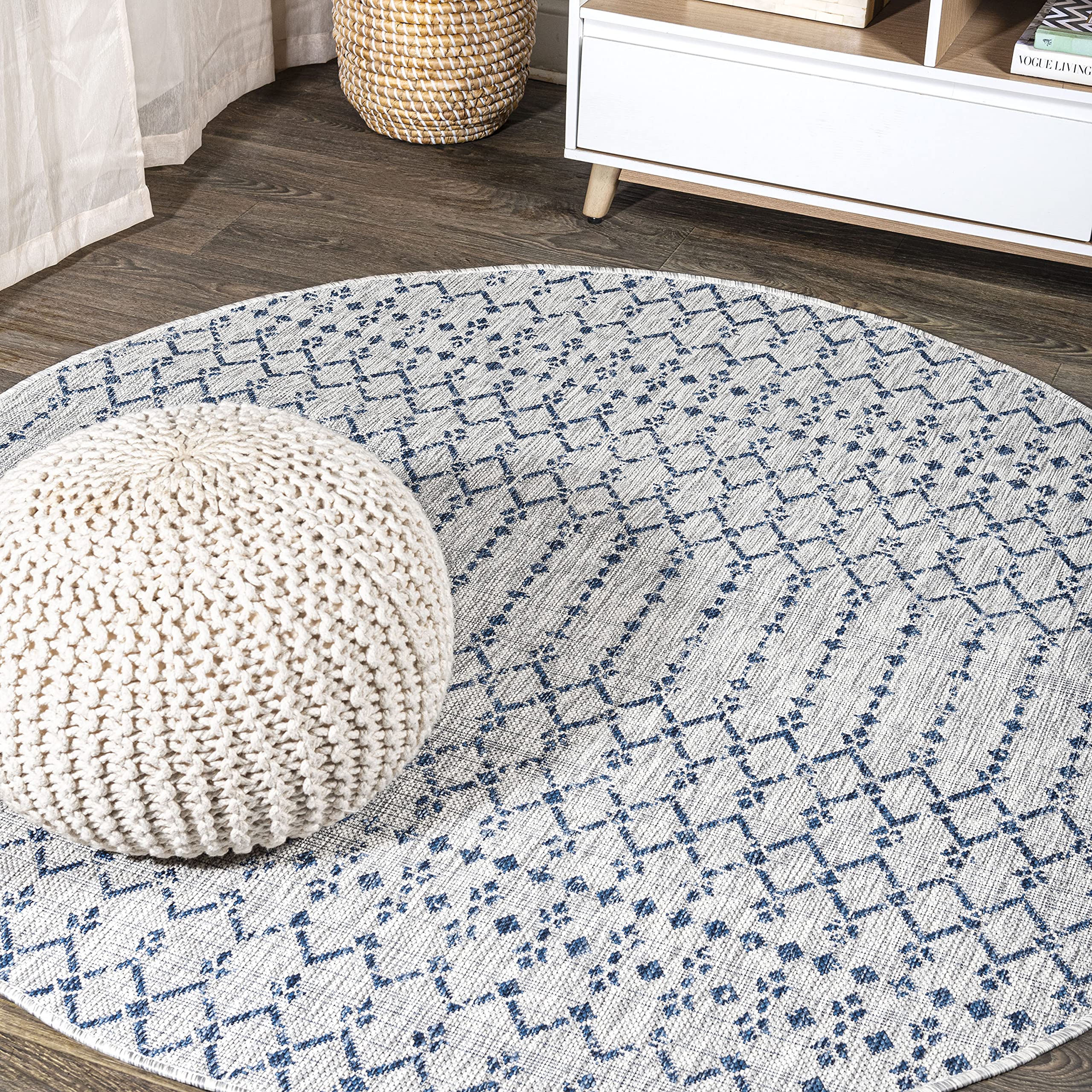 Jonathan Y Smb108A-9R Ourika Moroccan Geometric Textured Weave Indoor/Outdoor Area Rug, Bohemian, Scandinavian For Bedroom, Kitc