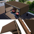 Colourtree 5' W X 7' L Brown Pergola Sun Shade Canopy Replacement Cover Upf50, Commercial Grade 260 Gsm Cloth For Outdoor Patio,