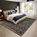 Dalyn Rugs Jericho Jc8 Navy 5' X 7'6" Rectangle Soft Area Rug, Easy Clean, Non Shedding, Bedroom, Entry, Living Room, Dining Room, Kitchen Rug