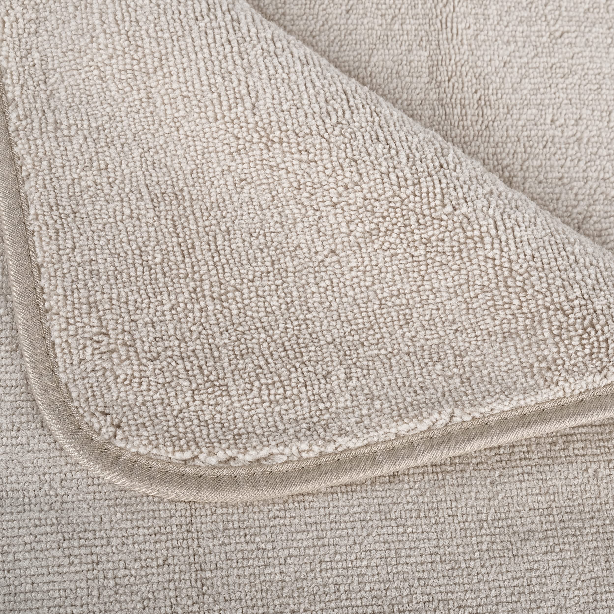 Polyte Microfiber Quick Dry Lint Free Bath Towel, 57 X 30 In, Pack Of 4 (Beige)