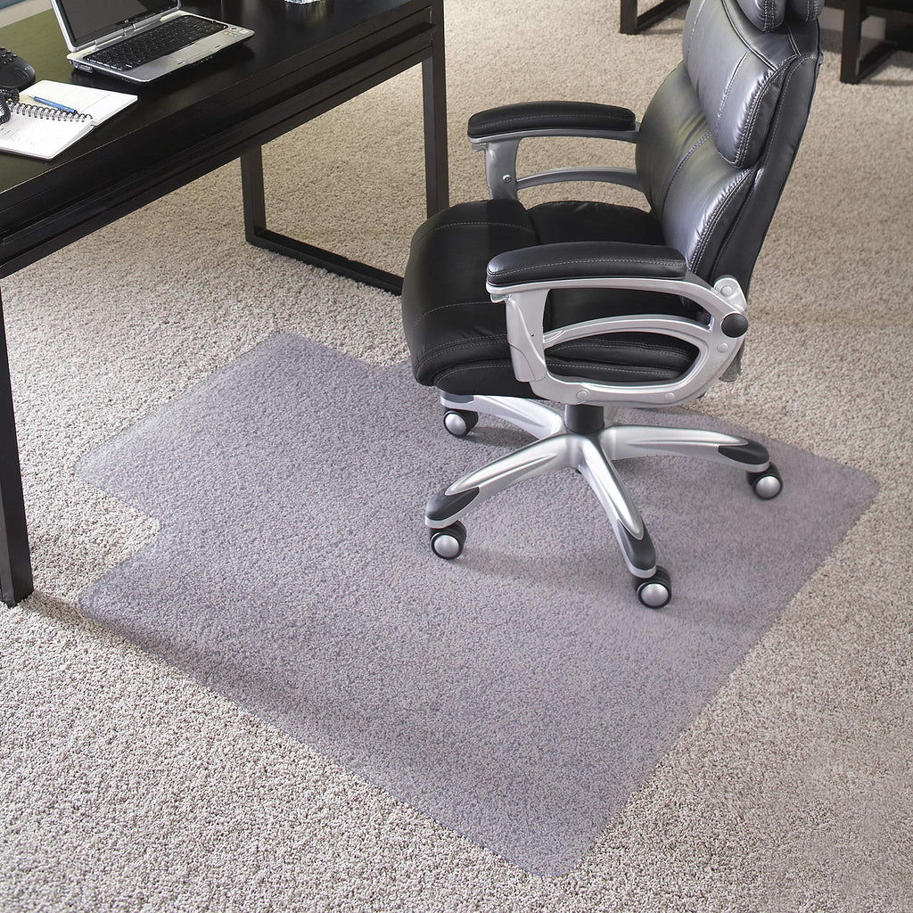 Flash Furniture Jackson 36'' x 48'' Big & Tall 400 lb. Capacity Carpet Chair Mat with Lip