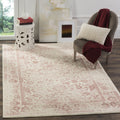 SAFAVIEH Adirondack Collection Area Rug - 6 x 8, Ivory & Rose, Oriental Distressed Design, Non-Shedding & Easy Care, Ideal for