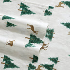 Eddie Bauer - King Sheets, Cotton Flannel Bedding Set, Brushed For Extra Softness, Cozy Home Decor (Deer Hollow, King)