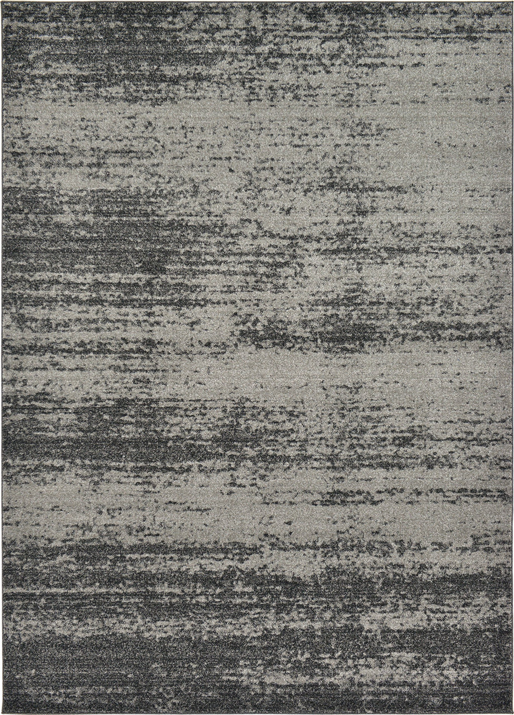 Unique Loom Del Mar Collection Area Rug - Lucille (7' 1'' x 10' Rectangle, Dark Gray/ Ivory)