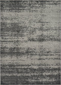 Unique Loom Del Mar Collection Area Rug - Lucille (7' 1'' x 10' Rectangle, Dark Gray/ Ivory)
