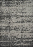 Unique Loom Del Mar Collection Area Rug - Lucille (7' 1'' x 10' Rectangle, Dark Gray/ Ivory)