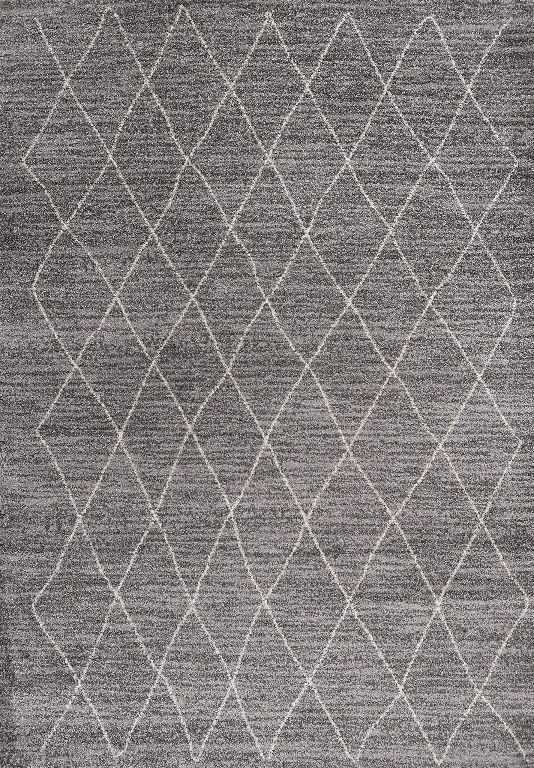 HomeRoots Polypropylene 8'x11' Grey Machine Woven Geometric Indoor Area Rug