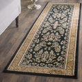 SAFAVIEH Lyndhurst Collection Runner Rug - 23 x 16, Black & Tan, Traditional Oriental Design, Non-Shedding & Easy Care, Ideal 