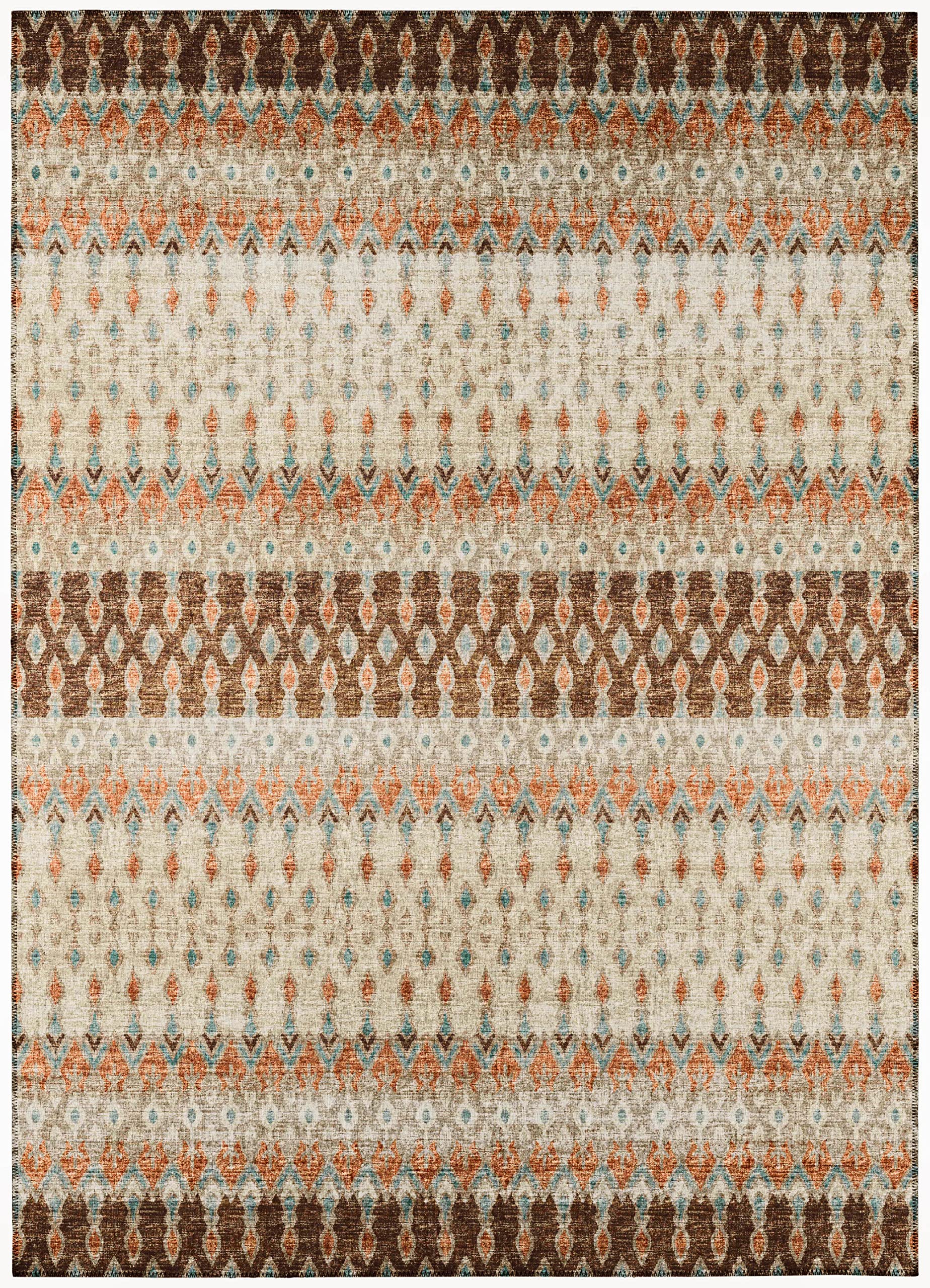 Addison Rugs Bravado Abv31 Canyon Washable 5' X 7'6" Indoor Outdoor Area Rug, Easy Clean, Machine Washable, Non Shedding, Bedroom, Entry, Living Room, Dining Room, Kitchen, Patio Rug