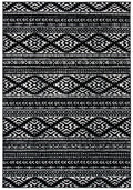 SAFAVIEH Tulum Collection Accent Rug - 2 x 5, Black & Ivory, Moroccan Boho Tribal Design, Non-Shedding & Easy Care, Ideal for 