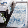Safavieh Brentwood Collection Runner Rug - 2 x 22, Ivory & Navy, Modern Abstract Design, Non-Shedding & Easy Care, Ideal for H