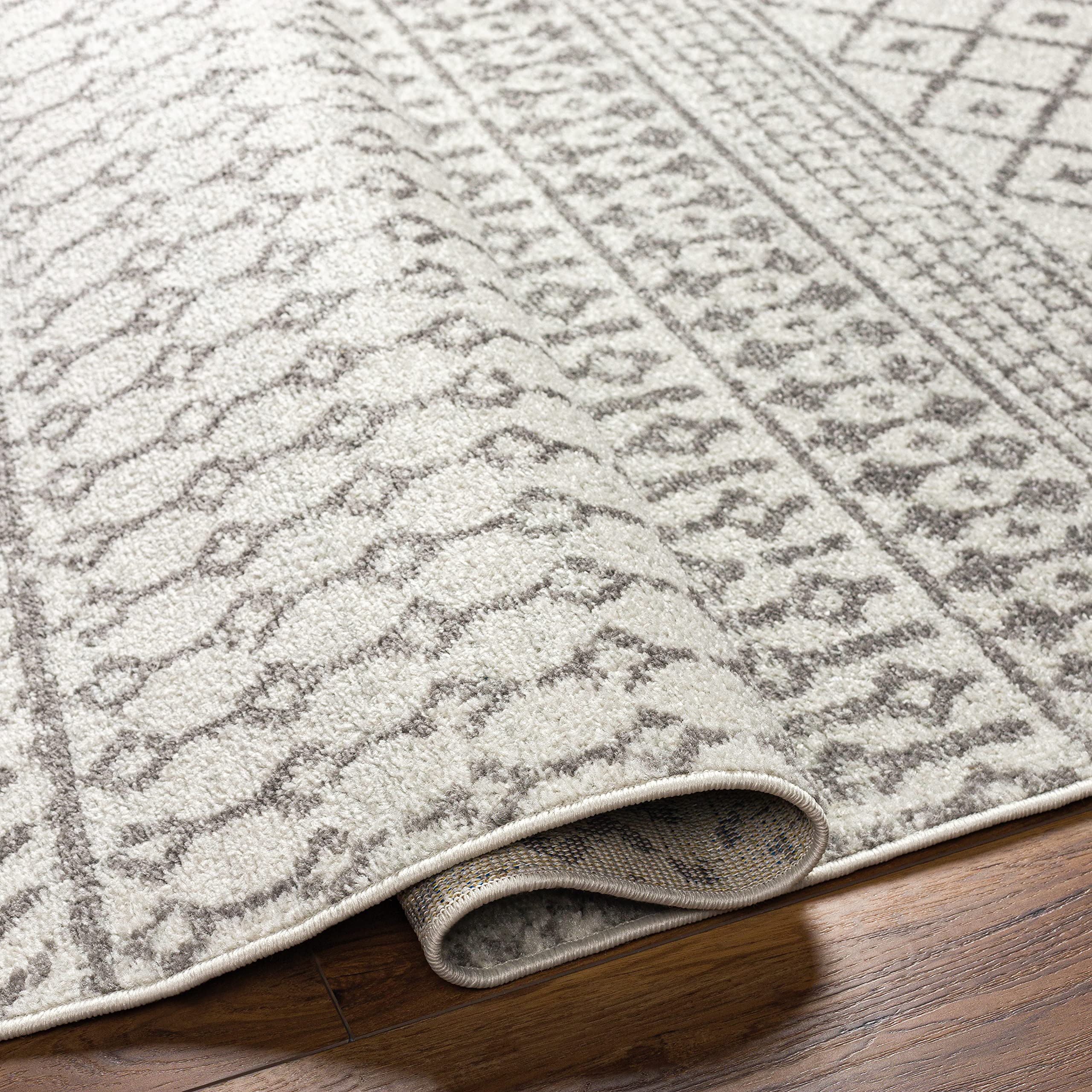 Livabliss Chester Boho Moroccan Area Rug, 7'10'' X 11', Cream/Charcoal