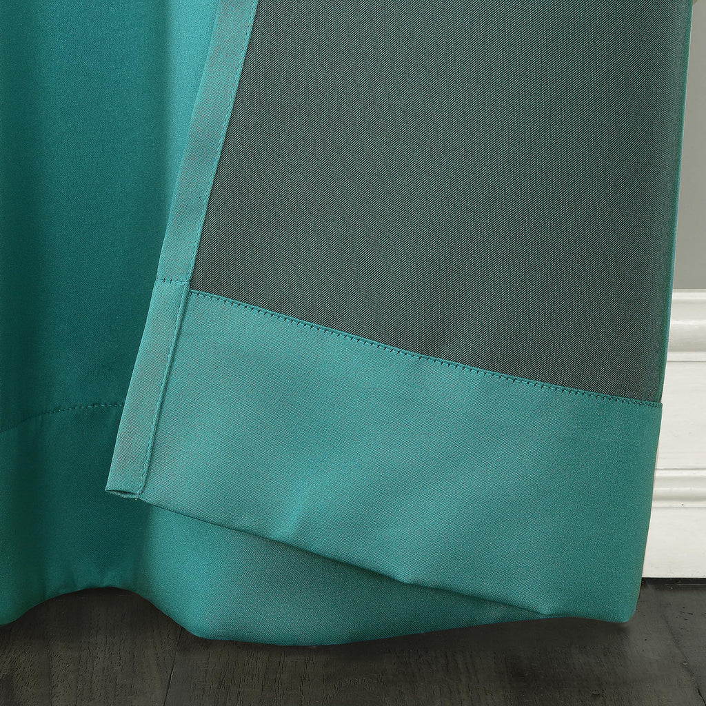 Sun Zero Barrow 2-Pack Energy Saving Grommet Curtain Panel Pair, 54'' X 54, Marine Blue