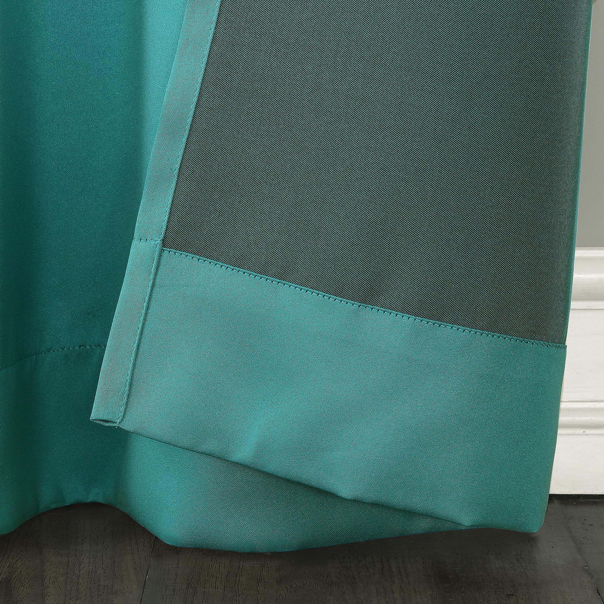 Sun Zero Barrow 2-Pack Energy Saving Grommet Curtain Panel Pair, 54'' X 54, Marine Blue