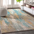 JONATHAN Y CTP106A-9 Contemporary POP Modern Abstract Vintage Waterfall Indoor Area-Rug Bohemian Easy-Cleaning High Traffic Bedr