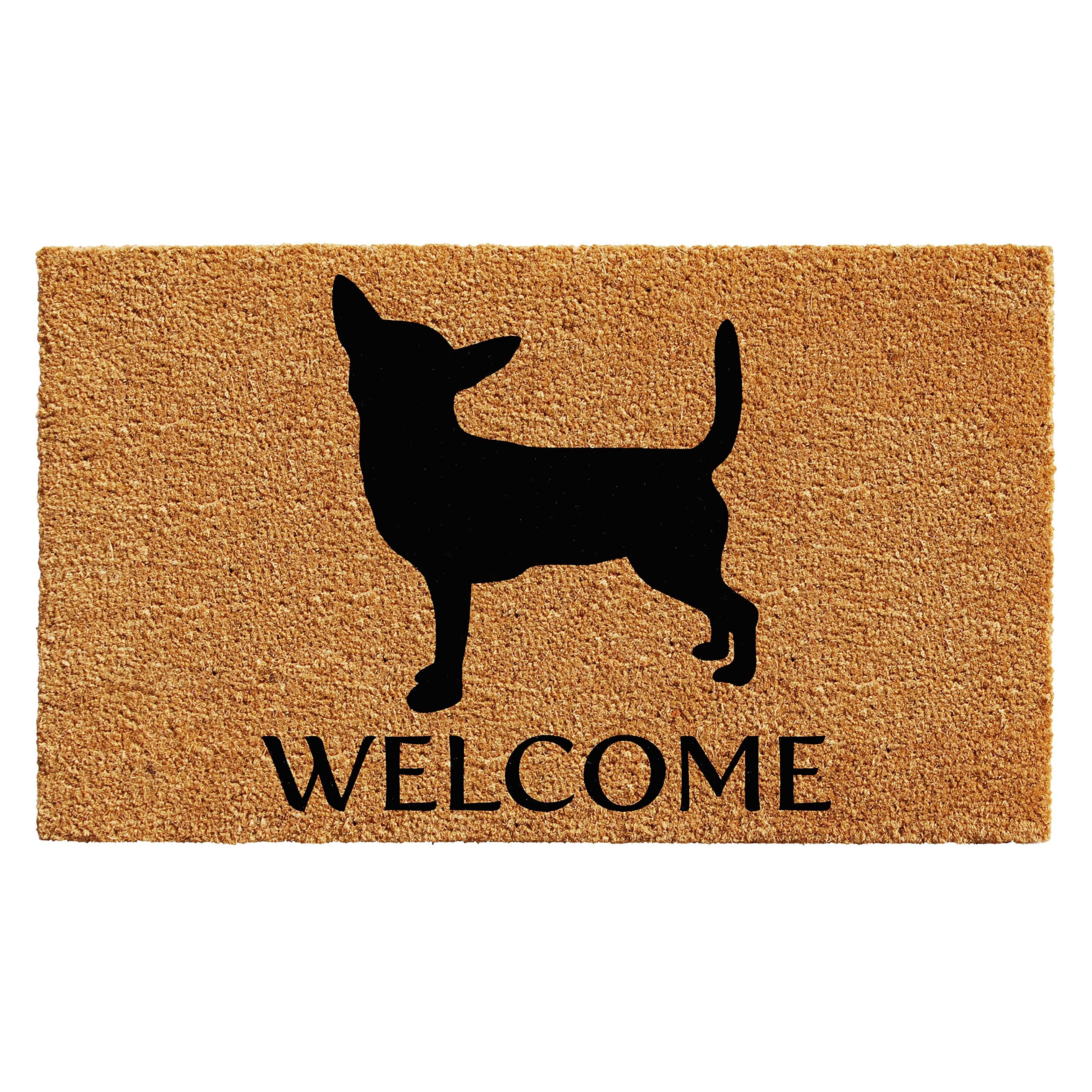 Calloway Mills 103002436 Chihuahua Doormat, 24' X 36', Natural/Black