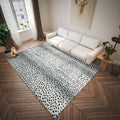 Dalyn Rugs Akina Antelope Animal Print Ak3 Faux Fur Ivory 3' X 5'